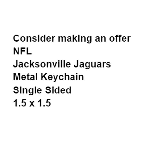 NFL Jacksonville Jaguars Metal Keychain Single Sided Charm Souvenir Collector - Picture 3 of 5